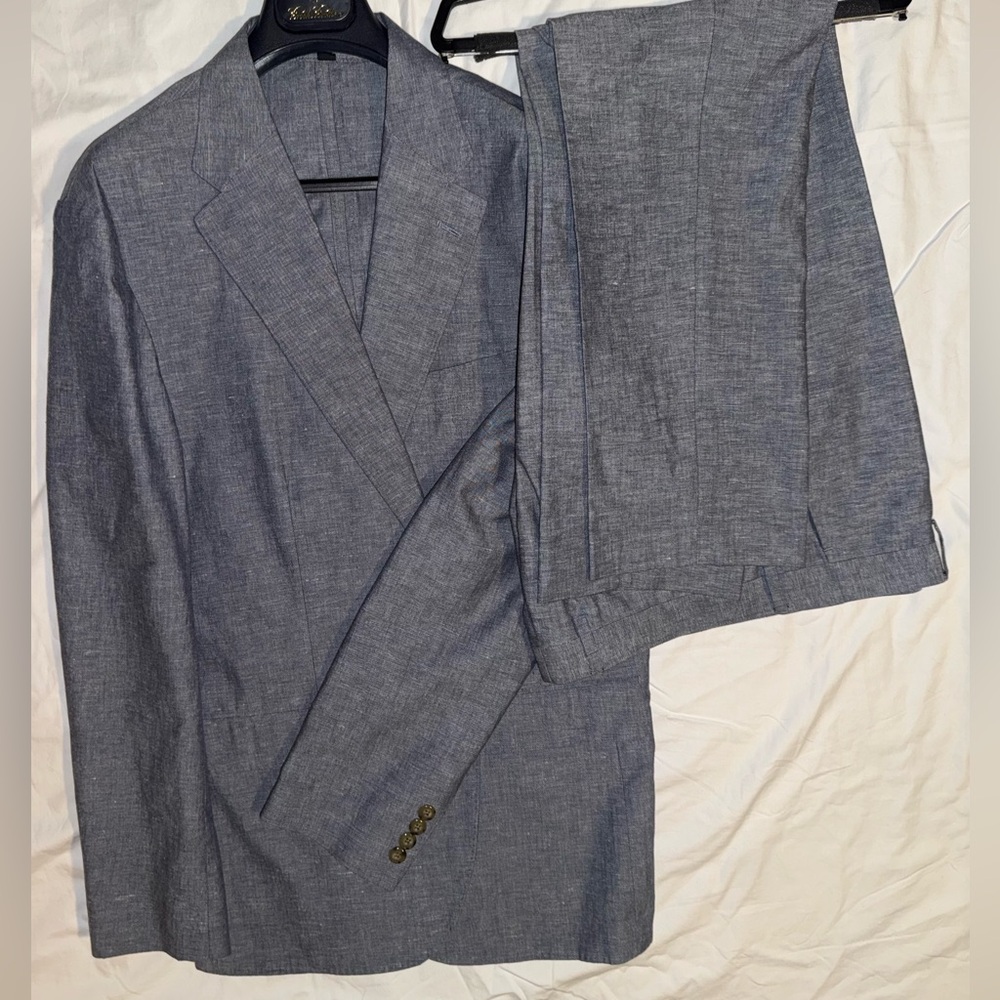 J.Crew Ludlow Suit Chambray Blue